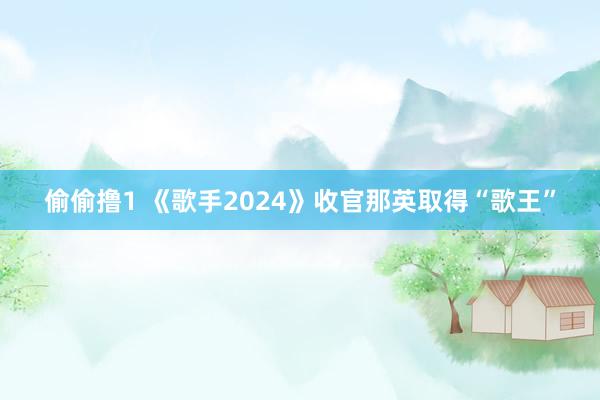 偷偷撸1 《歌手2024》收官那英取得“歌王”