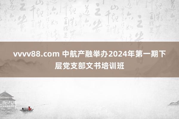 vvvv88.com 中航产融举办2024年第一期下层党支部文书培训班