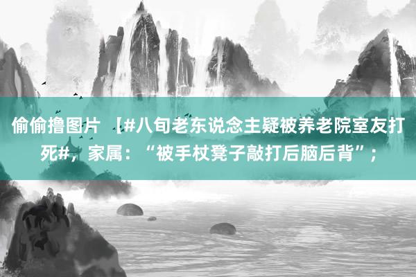 偷偷撸图片 【#八旬老东说念主疑被养老院室友打死#，家属：“被手杖凳子敲打后脑后背”；