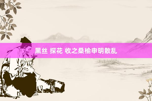 黑丝 探花 收之桑榆申明散乱